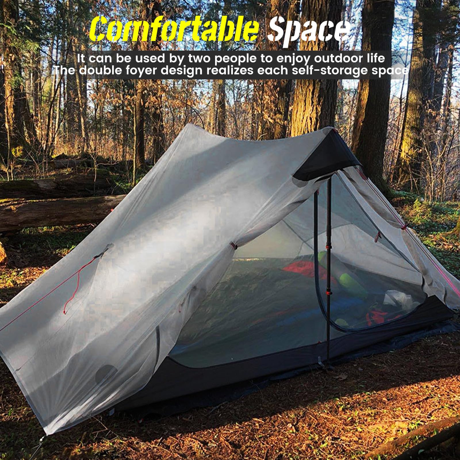 Amazon.com : 3F UL GEAR Lanshan 2 Person Tent Hiking Ultralight